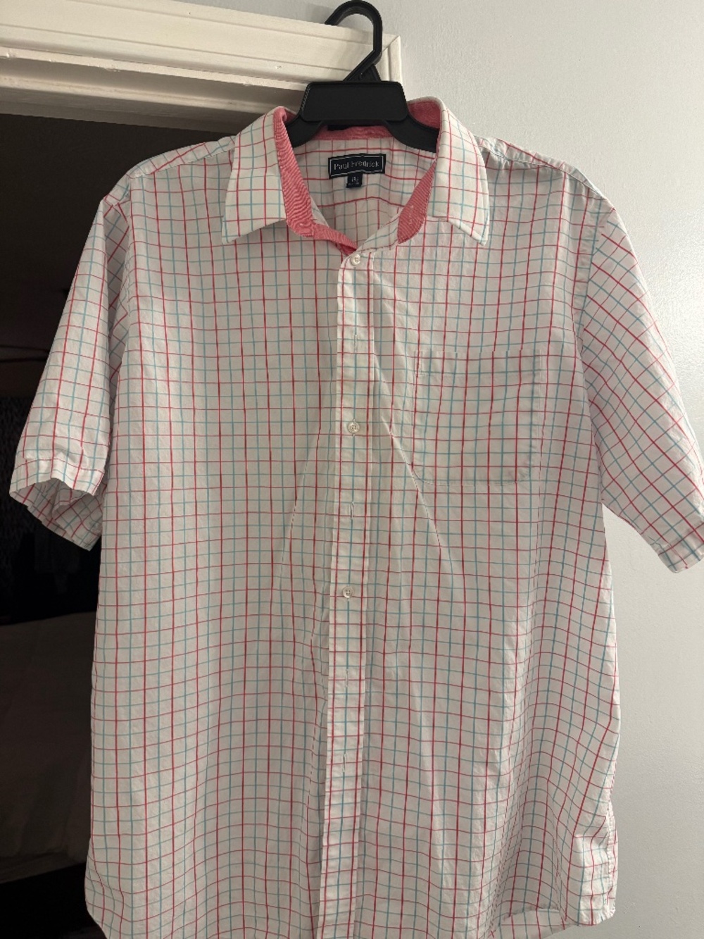 Paul Frederick men’s short sleeved button down shirt